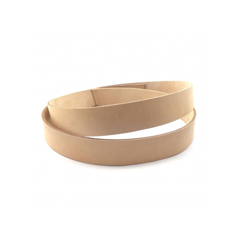 2020 Nahkavyö 3,0-3,2 mm luonnonvaalea 4,5 x 120 cm