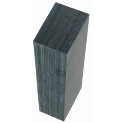 Puukon kahva puu koivuviilu musta, sininen - Puukot.fi