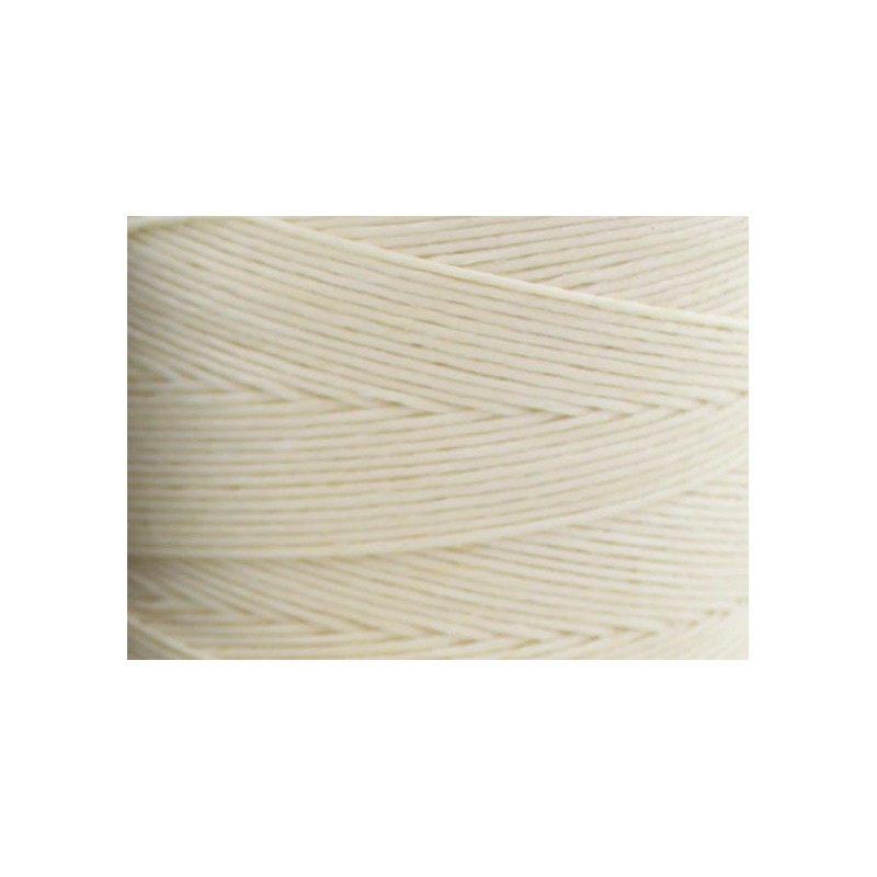 Vahakäsitelty ompelulanka luonnonvalkoinen