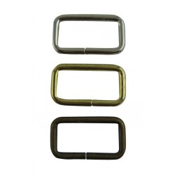 2530 Metallirengas Suorakaide 25,3 x 14,4 x  2,4 mm Antiikkimessinki 5  kpl