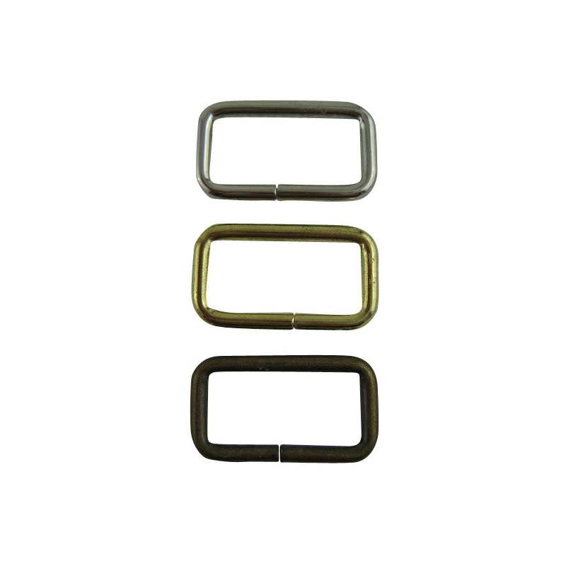 2530 Metallirengas Suorakaide 25,3 x 14,4 x  2,4 mm Antiikkimessinki 5  kpl