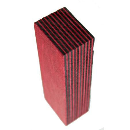 Puukon kahva musta, punainen