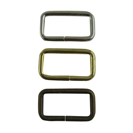 2530 Metallirengas Suorakaide 25,3 x 14,4 x  2,4 mm Nikkeli 5  kpl